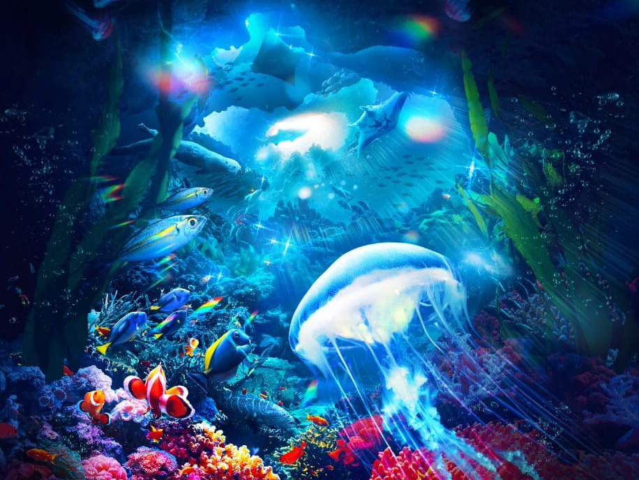 VibranSea immersive underwater artwork from Vividthree's portfolio